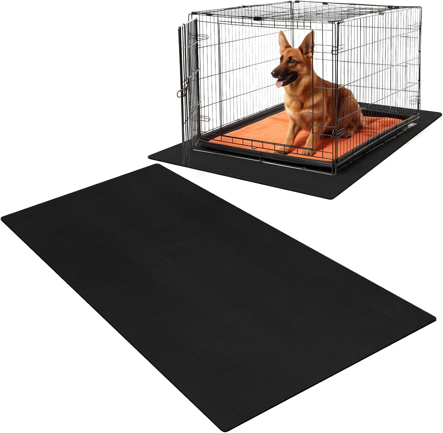PVC Pet Crate Floor Protection Mat for Dogs - XXL Washable Rug