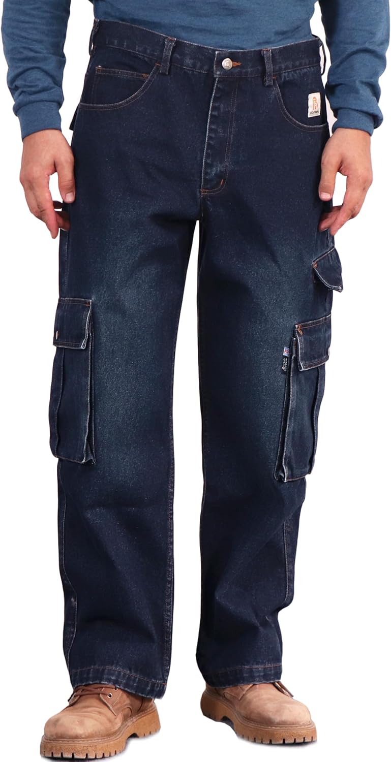 BOCOMAL FR Jeans Cargo Utility Pants for Men - Flame Resistant