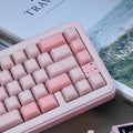 164 Keys PBT Doubleshot Cherry Profile Sakura Pink Keycaps
