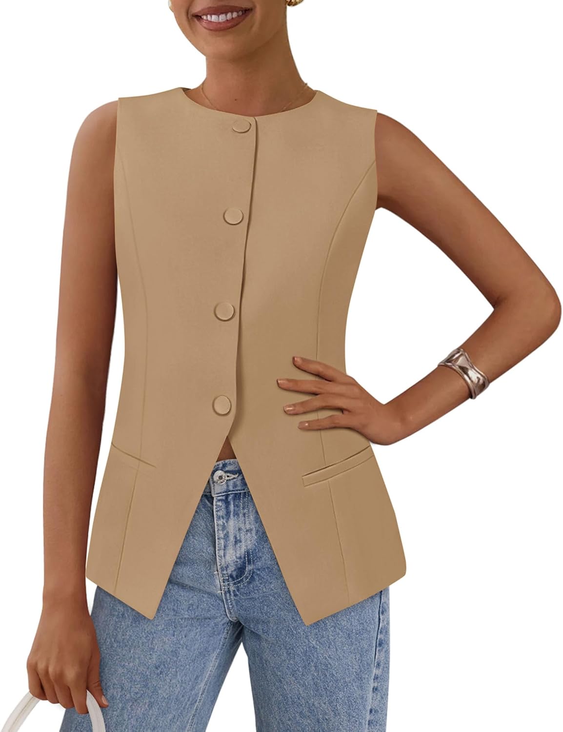 Trendy Women's Summer Suit Vest Tops for Business Casual Style