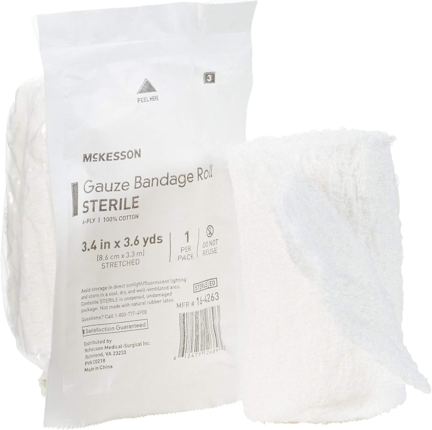 McKesson Sterile Gauze Bandage Rolls for Effective Wound Care