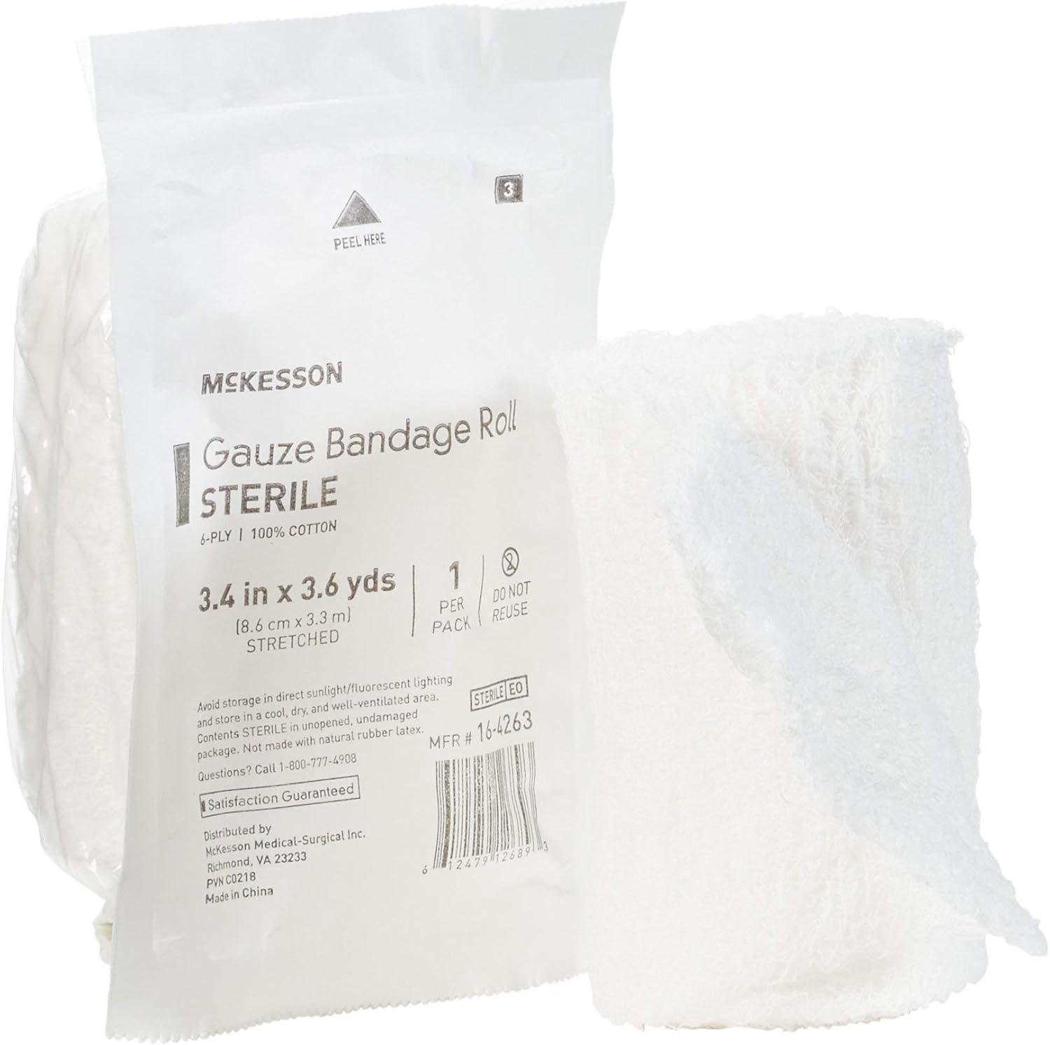 McKesson Sterile Gauze Bandage Rolls for Effective Wound Care