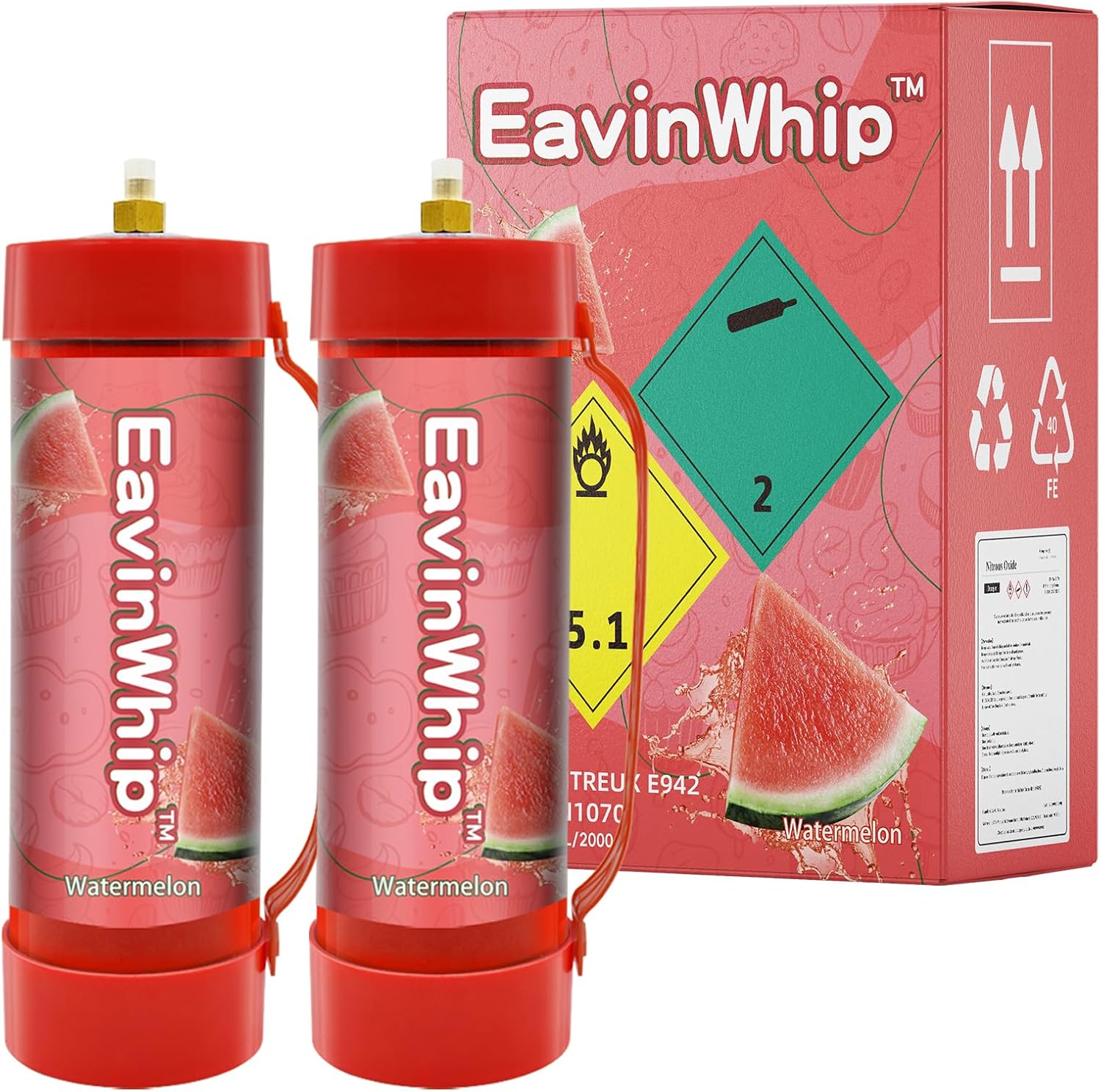 2000g EAVINWHIP - Fast Whip Cream Charger Duo