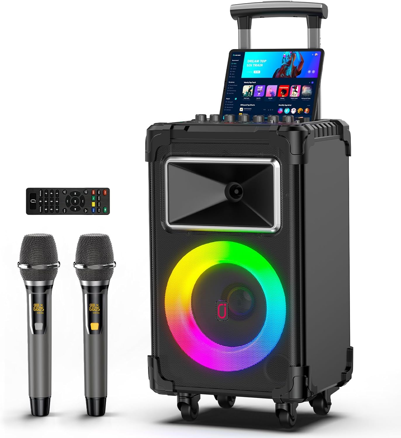 JYX Karaoke Speaker with Wireless Mics