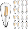 Vintage LED Edison Bulbs 6W Equivalent 60W - Dimmable Warm White