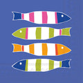 Stripers print cocktail napkins: 3-ply, 5x5, 20-pack