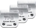 3PCS 7FC Dog Grooming Blades for Andis Oster Wahl Clippers