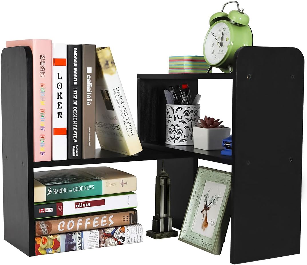 Adjustable Desktop Shelf for Organized Office