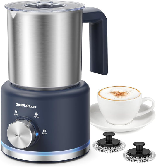 SIMPLETASTE 4 in 1 Electric Milk Frother for Coffee Lovers