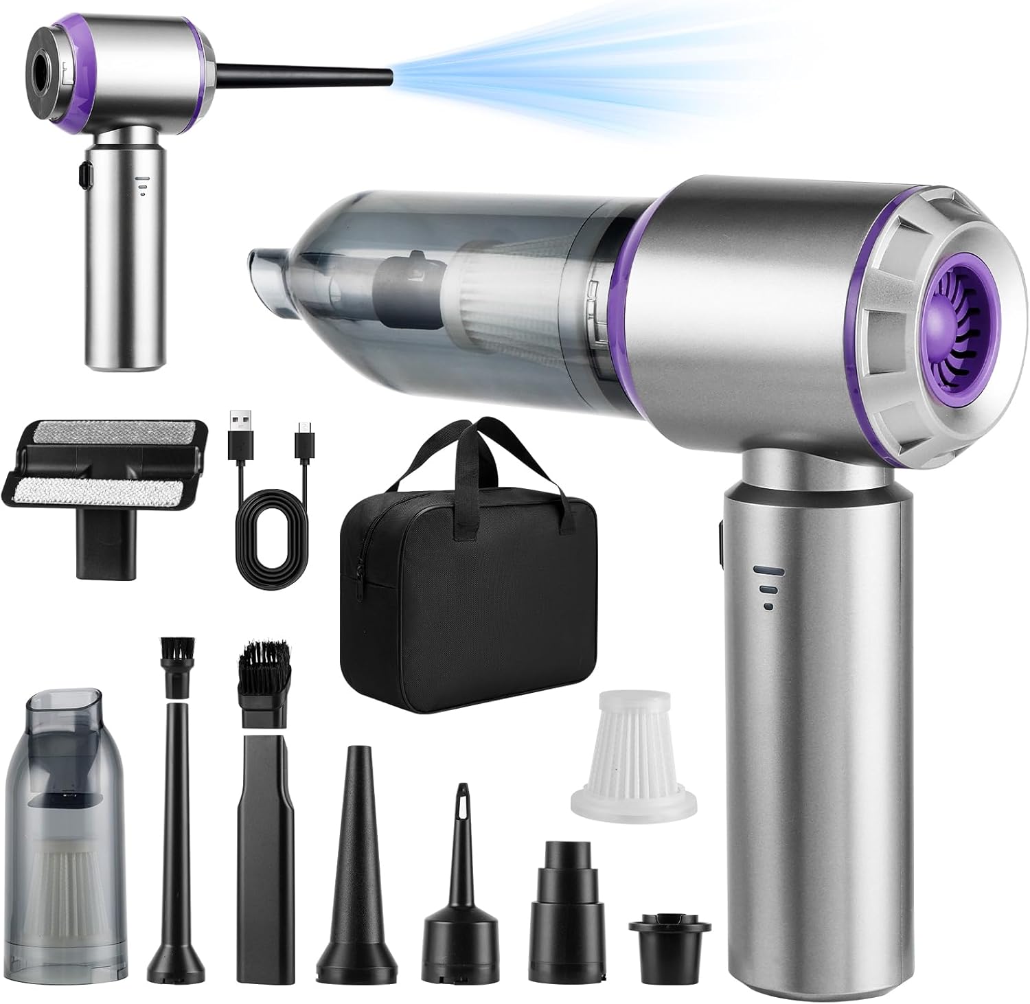 Hochinchow 21000PA Cordless Car Vacuum - Power-Packed Cleaning