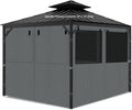Gazebo Privacy Curtains 10ft x 12ft with Mosquito Windows - Versatile