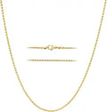 KISPER 18k Gold Hip Hop Rope Chain Necklace for All Occasions