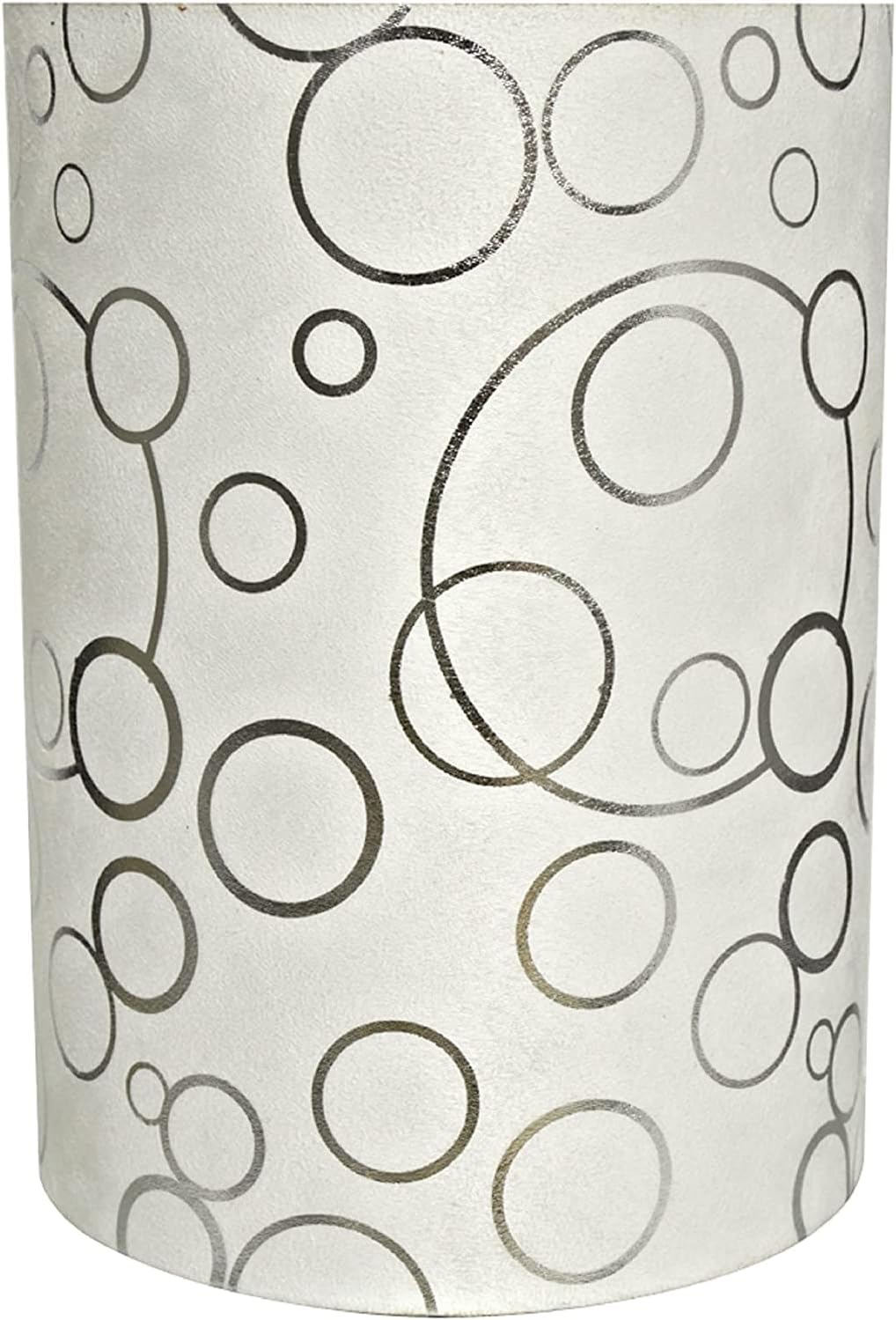Aspen Creative Transitional Drum Lamp Shade with Circle Pattern