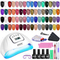 JODSONE 32 Colors Jelly Gel Nail Polish Kit - Complete Salon Set