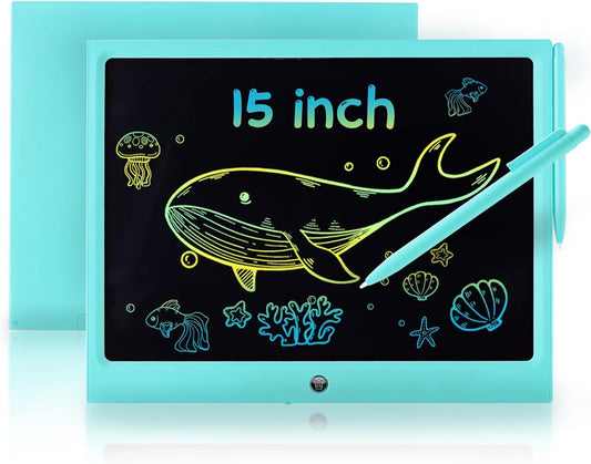 15 Inch Colorful LCD Drawing Tablet - Perfect Educational Gift for Kids!