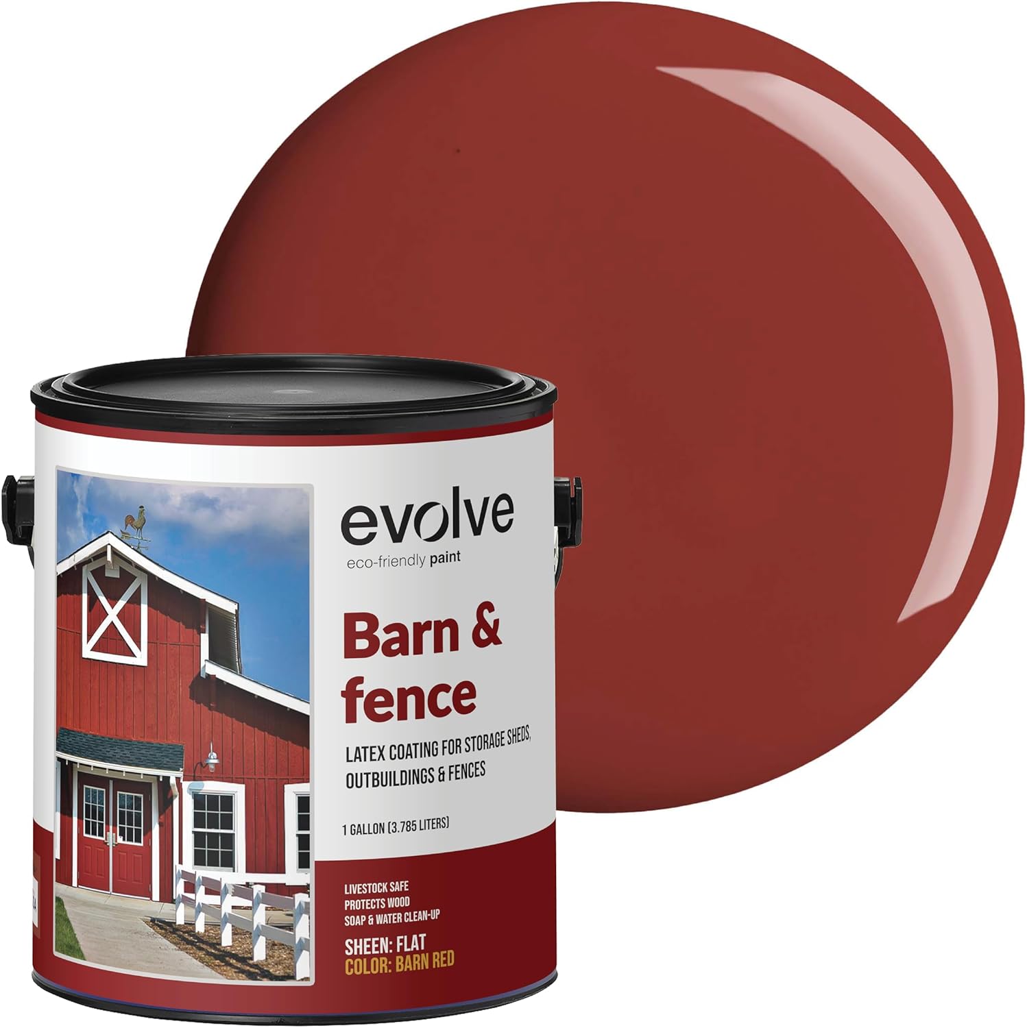 EVOLVE Barn & Fence Paint: High Durability & Scratch-Resistant
