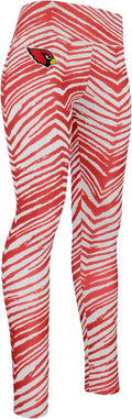 Zubaz NFL Women's Full Length High Waist Leggings with Pockets - Bold