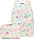 CAMTOP Kids Backpack and Lunch Bag Set - Butterfly Print for Preschool