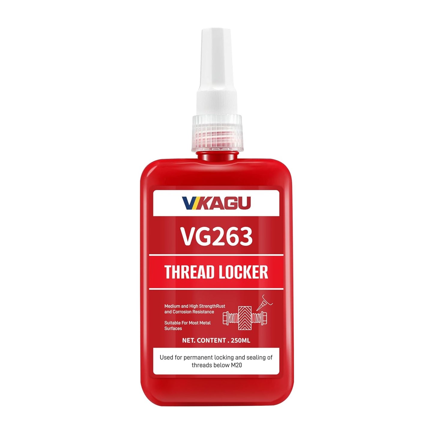 263 Red High Strength High Temp Threadlocker for Secure Fastening