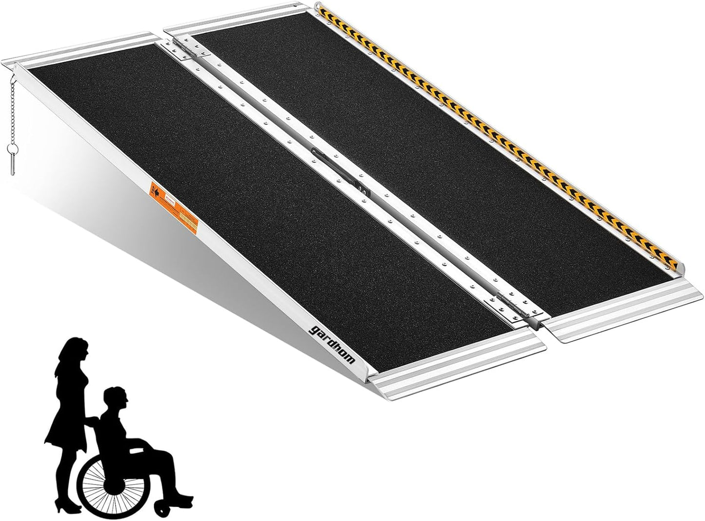 4FT Wheelchair Ramp for Home Steps - Portable Aluminum Design