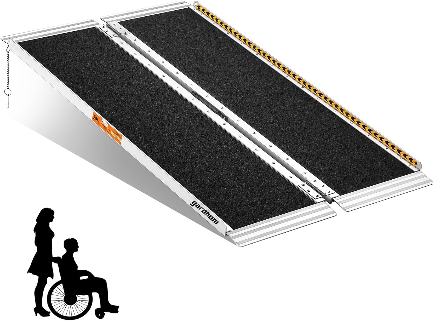 4FT Wheelchair Ramp for Home Steps - Portable Aluminum Design