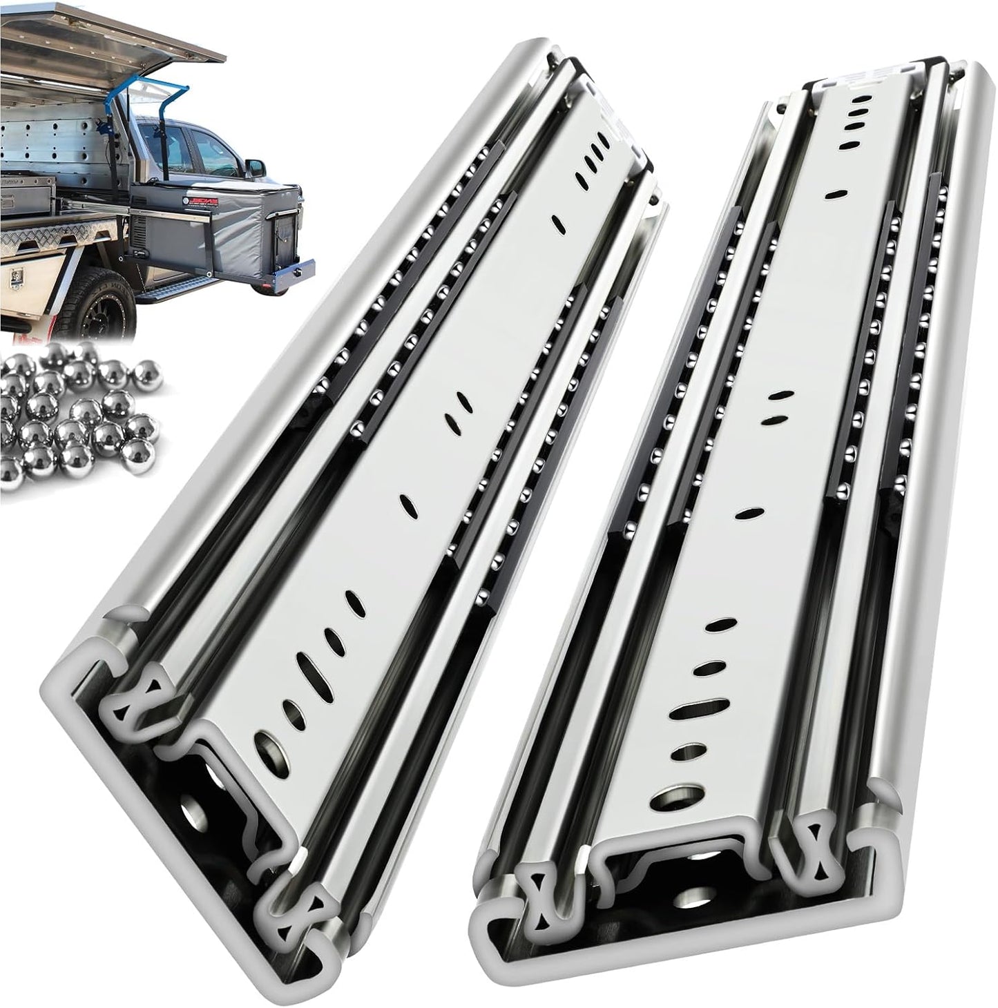 Heavy Duty Drawer Slides for 38 Inch Drawers - 380 Lbs Capacity