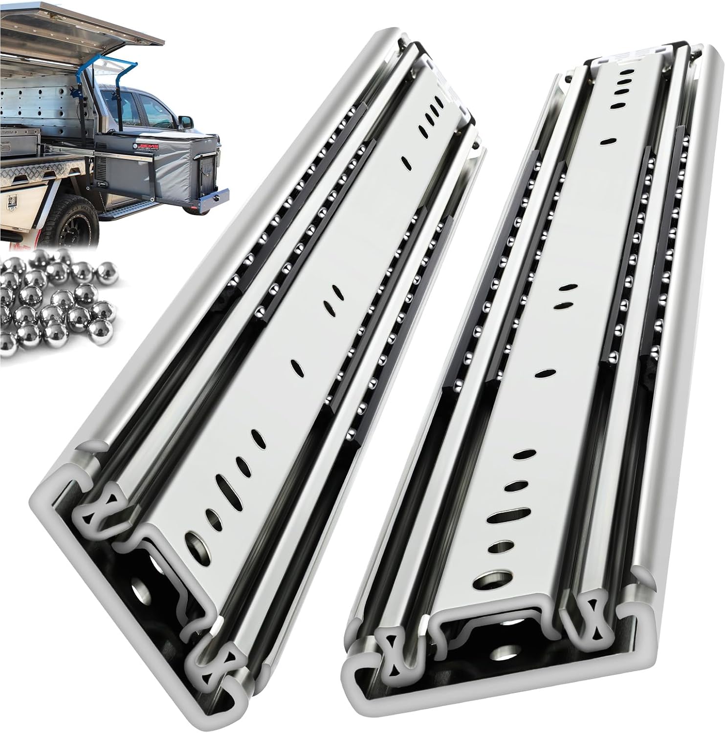 Heavy Duty Drawer Slides for 38 Inch Drawers - 380 Lbs Capacity