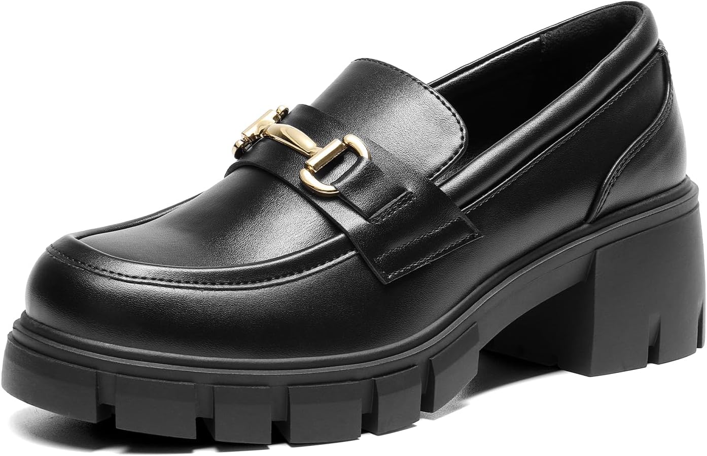 DREAM PAIRS Chunky Loafers for Women - Stylish Slip On Shoes
