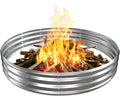 Large Metal Fire Pit Ring 6 ft Diameter - Spacious Outdoor Bonfire