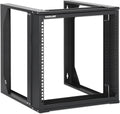 Intellinet 9U 19in 2-Post Open Frame Wall Mount Rack - Space Saving