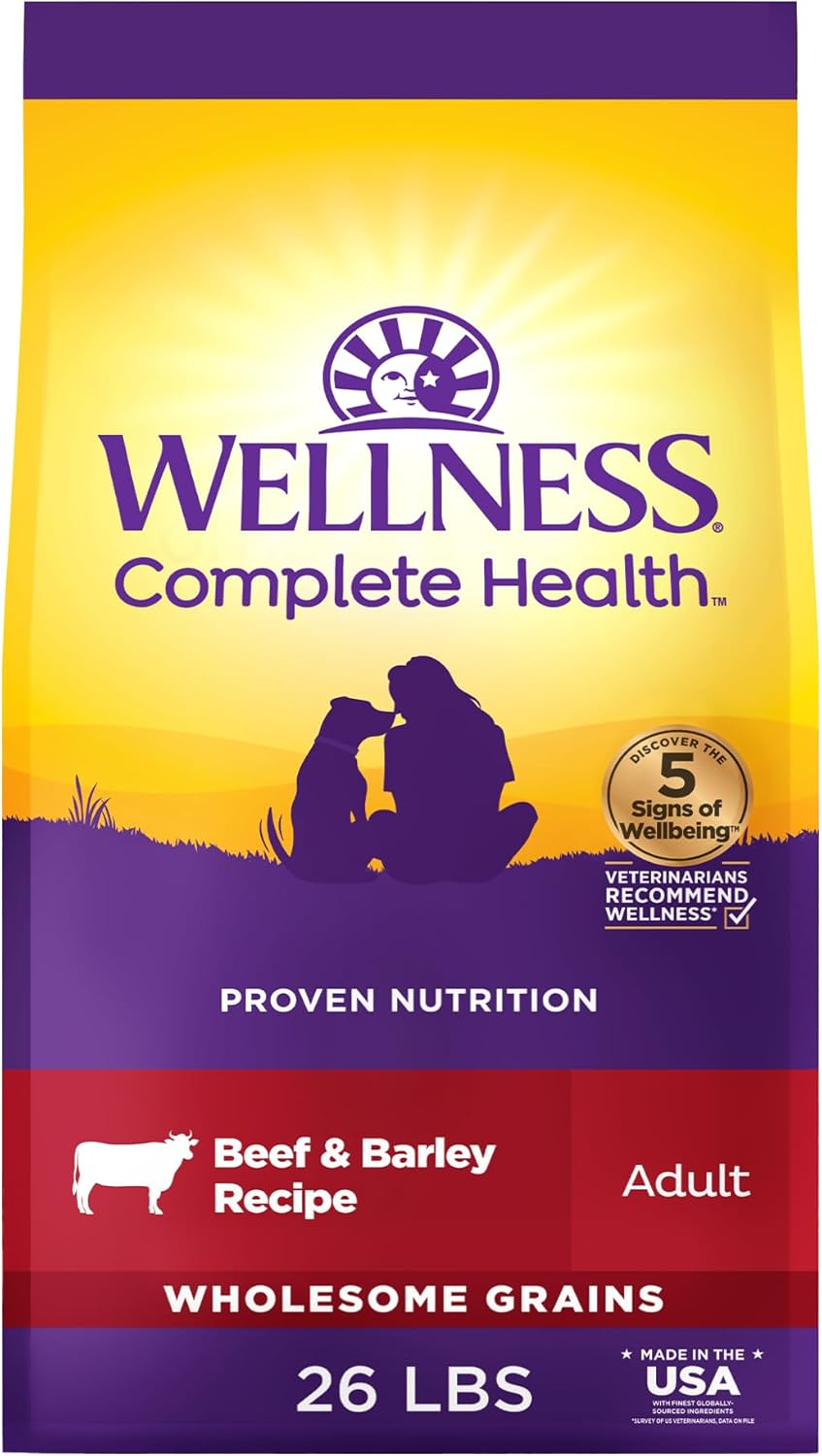 Wellness Complete Health Dry Dog Food with Beef & Barley Recipe