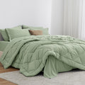 Love's cabin California King Comforter Set Sage - All Season 7-Piece