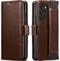 KEZiHOME Galaxy Z Fold 6 Case - Genuine Leather Wallet Cover