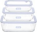 Urban Green Glass Food Container Set with Silicone Glass Lid