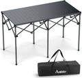 Heavy-Duty Camping Table 48 x 23.6 - Supports 264 lbs, Roll-Up Top