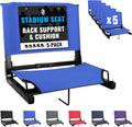 Bleacher Chairs with Back and Cushion - Comfortable Stadium Seats