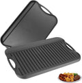 2 in 1 Reversible Cast Iron Griddle for Gas Grill - Versatile Cookware