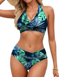 Sopliagon Women's Bikini Sets Twist Front Two Piece Swimsuit soft