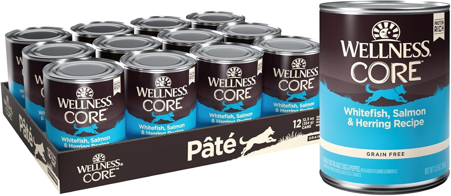 Wellness CORE Natural Wet Grain Free Dog Food with Fish & Herring