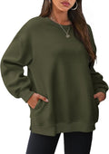 WIHOLL Womens Oversized Sweatshirts Crewneck Fleece Pullover - Cozy