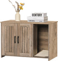 Dwanton Litter Box Enclosure Cat Litter Box Furniture - Hidden Cat