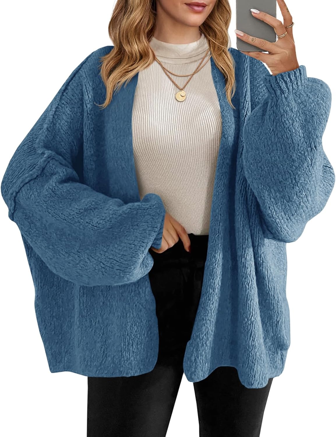 Saodimallsu Womens Oversized Cardigan Sweater for Fall Style