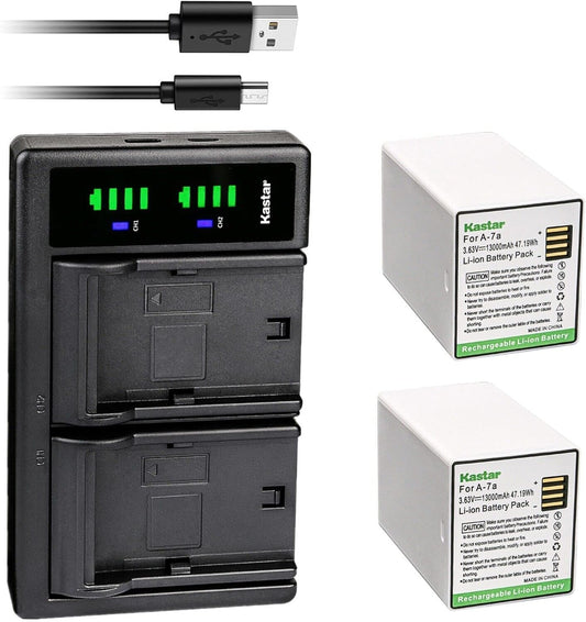 Kastar 2-Pack Battery and USB Charger for Arlo Pro 4 XL Cameras