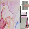 VORI Case for Kindle Fire HD 8 Tablet - Slim Vegan Leather Stand