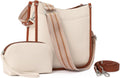CLUCI Vegen Leather Crossbody Bag 2PCS Set - Versatile Everyday Hobo