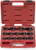 Neiko Crowfoot Wrench Set 15-Piece Metric - Reach Tight Fasteners