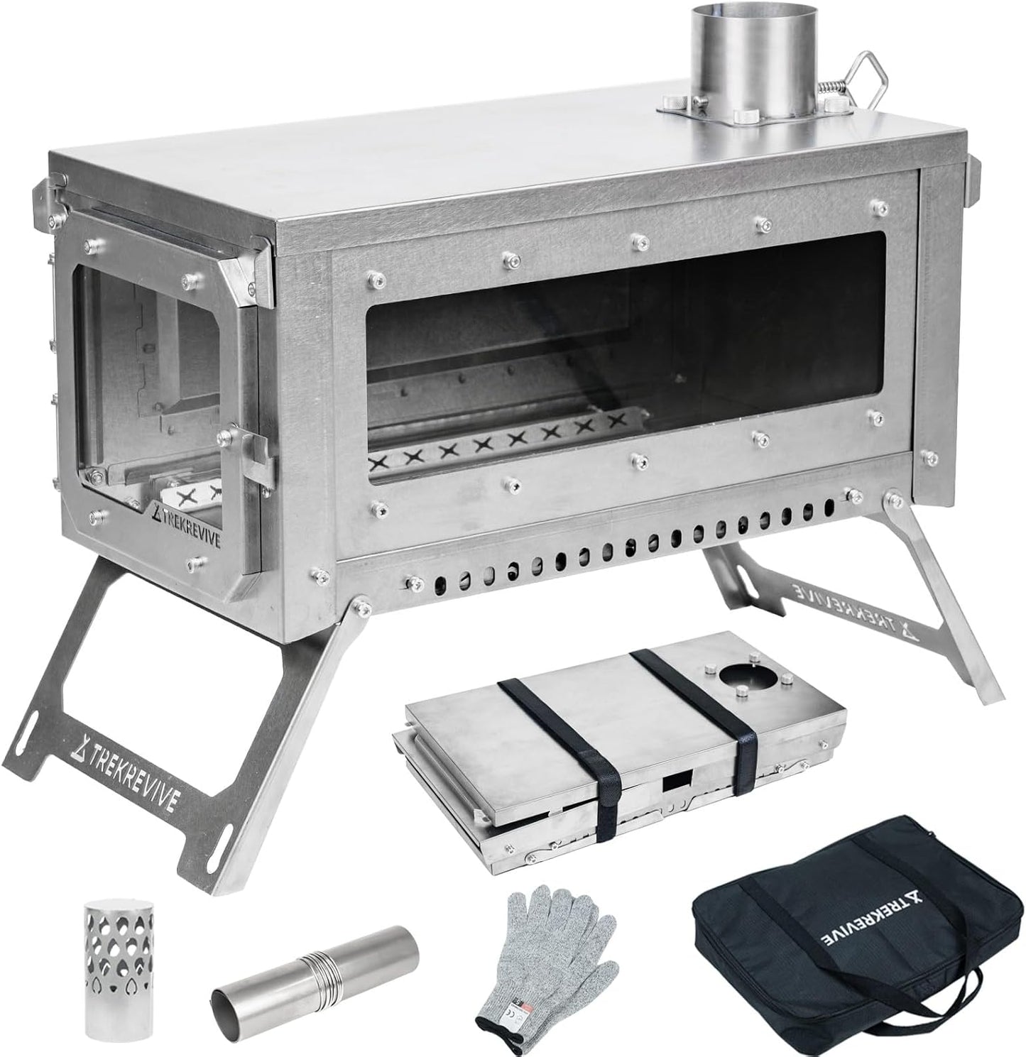 Ultralight Titanium Wood Stove for Hot Tent Camping