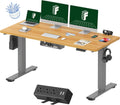 60 x 24 Whole-Piece Standing Desk with Clamp Power Strip - 2-Pack