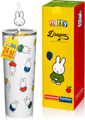 Miffy 24 oz Vacuum Insulated Tumbler with Lid and Straw