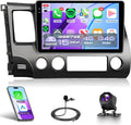 4Core 4G+64G Android 15 Car Radio for Honda Civic 2006-2011 - Smooth